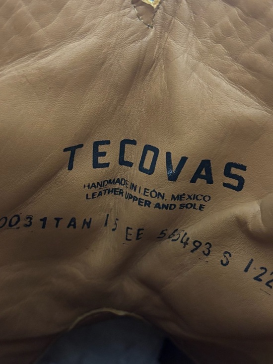 Tecovas “The Doc” Tan Bison Cowboy pull on Boot Western Two Tone Navy Men’s 15EE main image 5